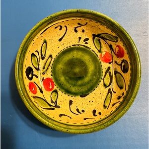 Hand made and hand painted small bowl made in Spain